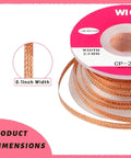 Pro Grade Desoldering Wick With Flux For Electronics Repairs showing copper braid, 0.1 inch width, on spool
