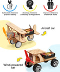 5 In 1 STEM Kit For Kids Ages 8 To 12 Build Five Model Cars Wooden 3D Puzzles Hands On Science Toys For Boys And Girls Educational Gift Set