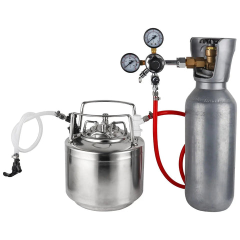 Ball Lock Keg Quick Disconnect Set With 5/16 Barb And 1/4 Barb Fittings, 2 Pairs, Leak-Proof Corny Keg Fittings Kit For DIY Homebrewing, Rotating Nut Adapter, Easy Gas And Liquid Line Connections on keg and CO2 tank