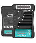 Universal Battery Tester with crisp LCD display for AA AAA C D 9V and button cell batteries including CR123A CR2 CRV3
