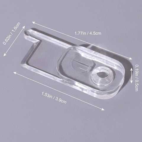 Clear Toggle Switch Plate Guards 10 Pack for Indoor and Outdoor Wall Plates Keeps Switches From Getting Flipped On Or Off close-up