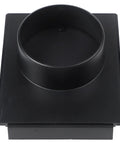 Heavy Duty 100Mm Dust Hose Adapter For Vacuum Cleaners With Robust Abs Plastic Construction, top view showing the circular connector.