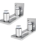 Barn Door Floor Guide Set Of 2, Stainless Steel Adjustable Wall Mounted Floor Guide For Doors Up To Two And One Eighth Inches Thick