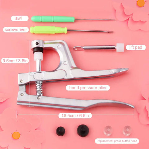 Colorful Snap Fastener Kit With Pliers 460 Pieces Of T5 Resin Plastic Buttons 24 Color Options No Sew DIY Sewing Fasteners