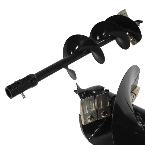 Heavy Duty 12 X 52 Inch Auger Bit With 2 Inch Hex Interface For Garden Post Holes And Planter Digs Spiral Steel Drill Attachment Built For Tough Dirt That Lasts For Years In Hard Soil