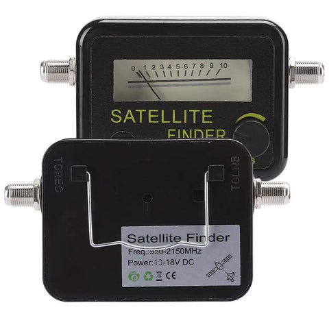 All In One Satellite Finder Kit With LNB To REC Connector And Signal Strength Meter For Fast Dish Alignment front view