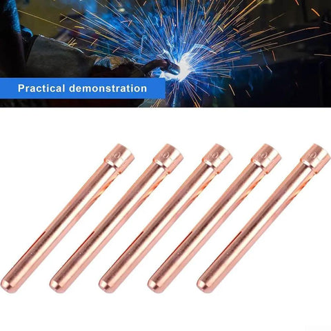 Premium Copper Collet Body Set For TIG Torch WP17 WP18 WP26 Welding Gear, 5 Pack Assorted Sizes 1.0mm To 3.2mm heavy duty parts.