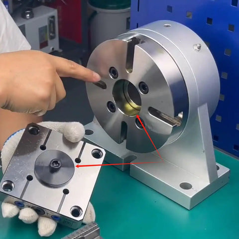 Zero Point Plate Quick Clamp System 180mm Diameter For Heavy Duty CNC And Mold Making, 96x96 Hole Grid D96-C, on CNC fixture