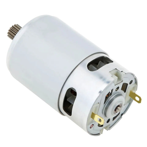 RS550 21V Beefed Up High Speed DC Micro Motor for Mini Saws and Reciprocating Saws, 29800 RPM, 60W Output, side view