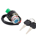 Universal Motorcycle Ignition Switch Lock Key Kit for Dirt Bikes, ATVs, and UTVs, 6 wire electric starter switch with keys.