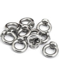 Rock Solid 304 Stainless Steel Lifting Eye Bolt Ring Nut set of 12, precision machined for secure load handling in rigging.