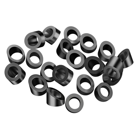 20 Pack 5/16 Inch Black Angle Washers for Cable Railing and Stair Ends, Stainless Steel 30 Degree Beveled Washers scattered view