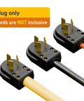 Beefy 50 Amp 125 250V Dryer And Range Power Plug 10 To 50P 3 Pole 3 Wire Grounding Straight Blade Rewireable AC Outlet Copper Pins Nylon Shell