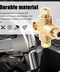 Rustproof Copper Brake Line Tee Union With Three Inverted Male Nuts For Three Way Brake Line Fittings Car Accessories Replacement Essential Brake Lines Connector For Easy Pipe Linking No Fuss Leak Safe Durable, gold 3-way brake tee