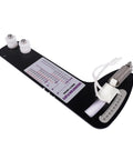 Analog Tension Gauge For Sailboat Rigging And Wire Rope, Fits 2.5, 3 And 4 Mm Cables, High Precision Dial Readout In Kilograms, Real Time Tension, Five Percent Accuracy, Perfect For Tuning Rigging And Boosting Sail Performance. black metal rigging tension gauge with spring and cable guides