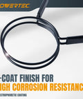 Heavy Duty Four Inch Double Loop Quick Release Hose Clamps For Dust Collectors And Dryer Vents close-up of corrosion-resistant finish.