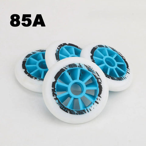 Inline Skate Wheels Replacement 3 Or 4 Pack 85A Built Tough Inline Roller Skate Wheels for Indoor Outdoor Use Smooth Ride