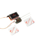 FC6250HX Flybarless Helicopter Control System With AS3X And SAFE Stabilization, showing components and wiring setup.