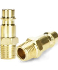 Real Deal One Quarter Inch NPT Quick Coupler Tool Connector Socket for Air Line Hose with Rust Proof Coat and Tight Seal brass fittings