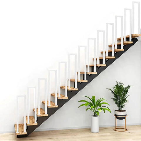 Heavy Duty Side Mount Stair Rail With Rock Solid Grip For Deck Balusters And Outdoor Steps Easy Peasy Install No Sweat Setup Built Tough As Nails Ideal Grip For Seniors And Kids All Weather Durable on modern staircase.