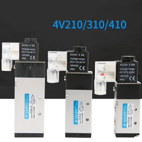 Top Grade 4V410 Pneumatic Solenoid Valve 5 Way Two Position DC24V Air Control Component With Durable Construction