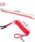 Suzuki Kill Switch Lanyard for Boats and Outboard Motors, Emergency Safety Cord for Ignition Stop Switch, size 63 inches