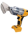 Heavy Duty Electric Metal Shears With Variable Speed Control And 360 Degree Rotating Head, featuring alloy blades and ergonomic grip.