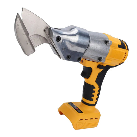 Heavy Duty Electric Metal Shears With Variable Speed Control And 360 Degree Rotating Head, featuring alloy blades and ergonomic grip.