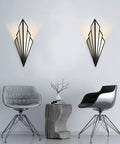 Fan Shaped Retro Wall Light Sconce With Linen Fabric Shade Art Deco Iron Body E14 Holder Black Finish Modern Living Room Decor