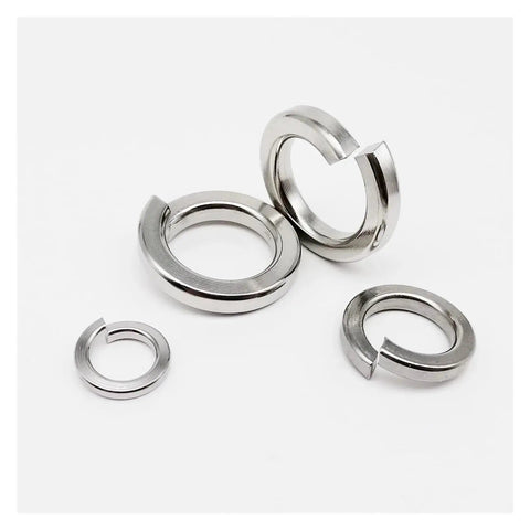 1035 Piece Heavy Duty Stainless Steel Spring Lock Washer Set For DIYers M1.6 M2 M2.5 M3 M3.5 M4 M5 M6 M8 M10 M12 M16 Elastic Gasket Included 304 Stainless Corrosion Resistant High Hardness Durable Fastener Washers, assorted sizes