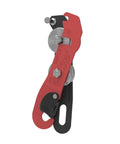 Ultra Lightweight Bobbin Caving Descender With Aluminum Pulleys Red Finish Weighs About 240 Grams Easy Rope Speed Control For Tight Passages