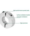 Pack Of 4 Split Shaft Collar Bore 22mm Aluminum Alloy Two Halves Clamping Collar For Shafts With 45mm Outer Diameter And 15mm Thick