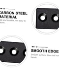 Heavy Duty Flat Bracket Track Rail Connector For Barn Doors And Home DIY Projects, Durable Carbon Steel Mending Plate