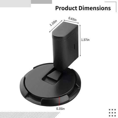 Heavy Duty Zinc Alloy Door Stopper Floor Mount With Spring Loaded Mechanism Hidden Design Invisible Door Catch dimensions shown