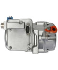 Universal 18CC 12V DC Electric Parking Air Conditioner Compressor showing top view, designed for trucks, buses and vans.