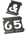 Interlocking Router Letter Templates For Custom Wooden Signs In Comic Sans Font 2-1/4 Inch Height With Secure Interlock Alignment, displaying numeric templates.