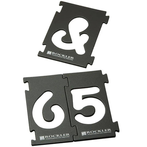 Interlocking Router Letter Templates For Custom Wooden Signs In Comic Sans Font 2-1/4 Inch Height With Secure Interlock Alignment, displaying numeric templates.