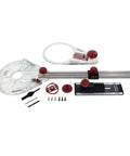 Milescraft 1219 Circle Guide Kit for routers; clear circular guide with offset base, straightedge, red knobs