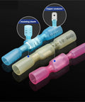 Top Notch Heat Shrink Spade Terminals Kit With Adhesive Lined Tubing For Secure Male Female Quick Disconnect Wire Connections With copper barrels