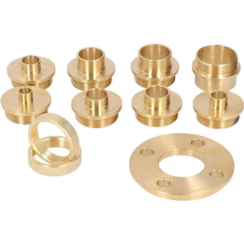 11 Piece Brass Router Template Bushing Guide Set For Woodworking And Cabinetry Bang For Your Buck Smooth As Butter Precision fits multiple router sizes