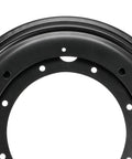 Close-up of Heavy Duty 9 Inch Lazy Susan Hardware Offering Dead Smooth Ball Bearing Spin, Rock Solid Black Turntable Base.