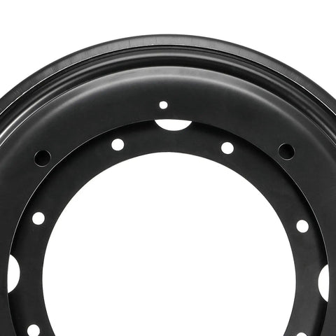 Close-up of Heavy Duty 9 Inch Lazy Susan Hardware Offering Dead Smooth Ball Bearing Spin, Rock Solid Black Turntable Base.