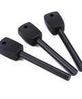 Three Pack Tactical Ferro Rod Fire Starter Kit With Easy Grip Handles Built For All Weather Use Waterproof Flint Fire Steel close-up