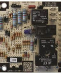 Close-up of Defrost Control Board Replacement PCBDM133S for appliances with visible components, USA-made repair part.