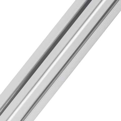 Close-up of 4 Pack 48 Inch T Slot 4040 Aluminum Extrusion Profile for 3D Printers CNC Machines and DIY Projects, silver color