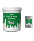 DIY Tub And Tile Refinishing Kit White Emulsion With Hardener 500g Part A And 10g Part B Easy Peasy No Tools Needed Kit Components