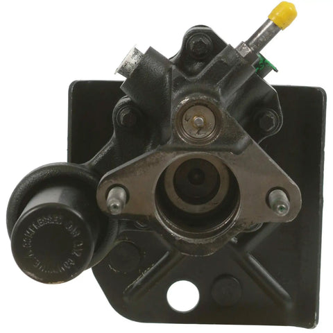 Front view of Beefed Up Remanufactured Hydraulic Power Brake Booster Without Master Cylinder for Silverado 2500 HD 2012 to 2014 Black Renewed