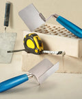 Two Piece Drywall Corner Tool Set With 90 Degree External And Internal Corner Trowels Stainless Steel Finish