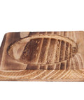 Wooden base for Granite Stone Bowl With Wooden Base For Bibimbap And Korean Stews, showcasing carved detail and sturdy construction