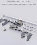 Quiet Operation Pneumatic Cabinet Hinges With Vertical Lift, No Hassle Flush Mount Brackets for Soft Close, rustproof hardware